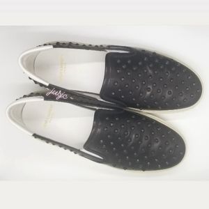 Saint Laurent Black Studded Skate Slip-On Sneakers